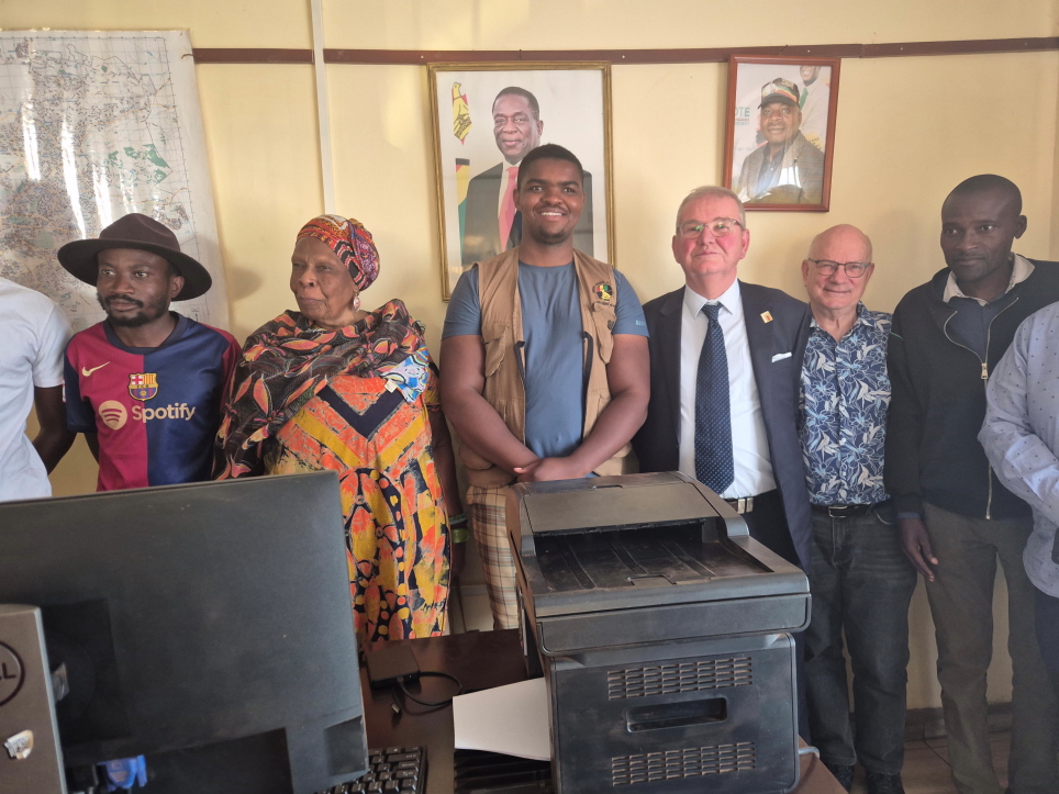 Senator Holland with youth at Kuwadzana West, September 2, 2025