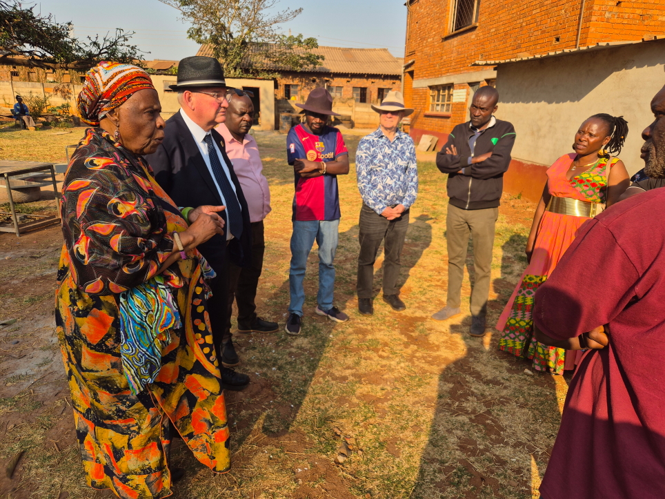 Meeting the ZANU-PF group near Holland Hall, Kuwadzana West Sept 2 2025