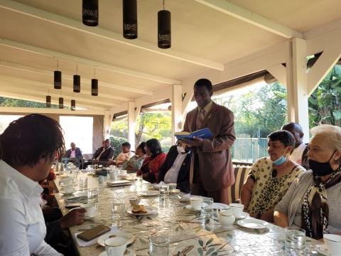 Dr Lamiel Phiri at Australian Embassay Reception